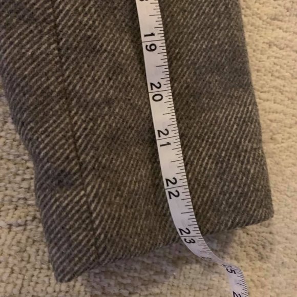 Christian Berg Grey Pea Coat with Fur Hood - Picture 5 of 6